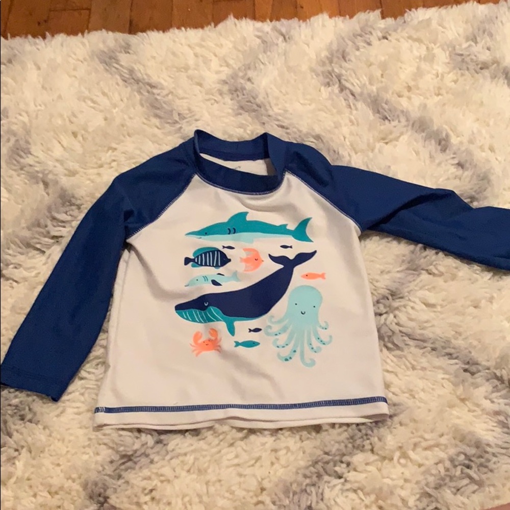 Carters 18 month swim shirt